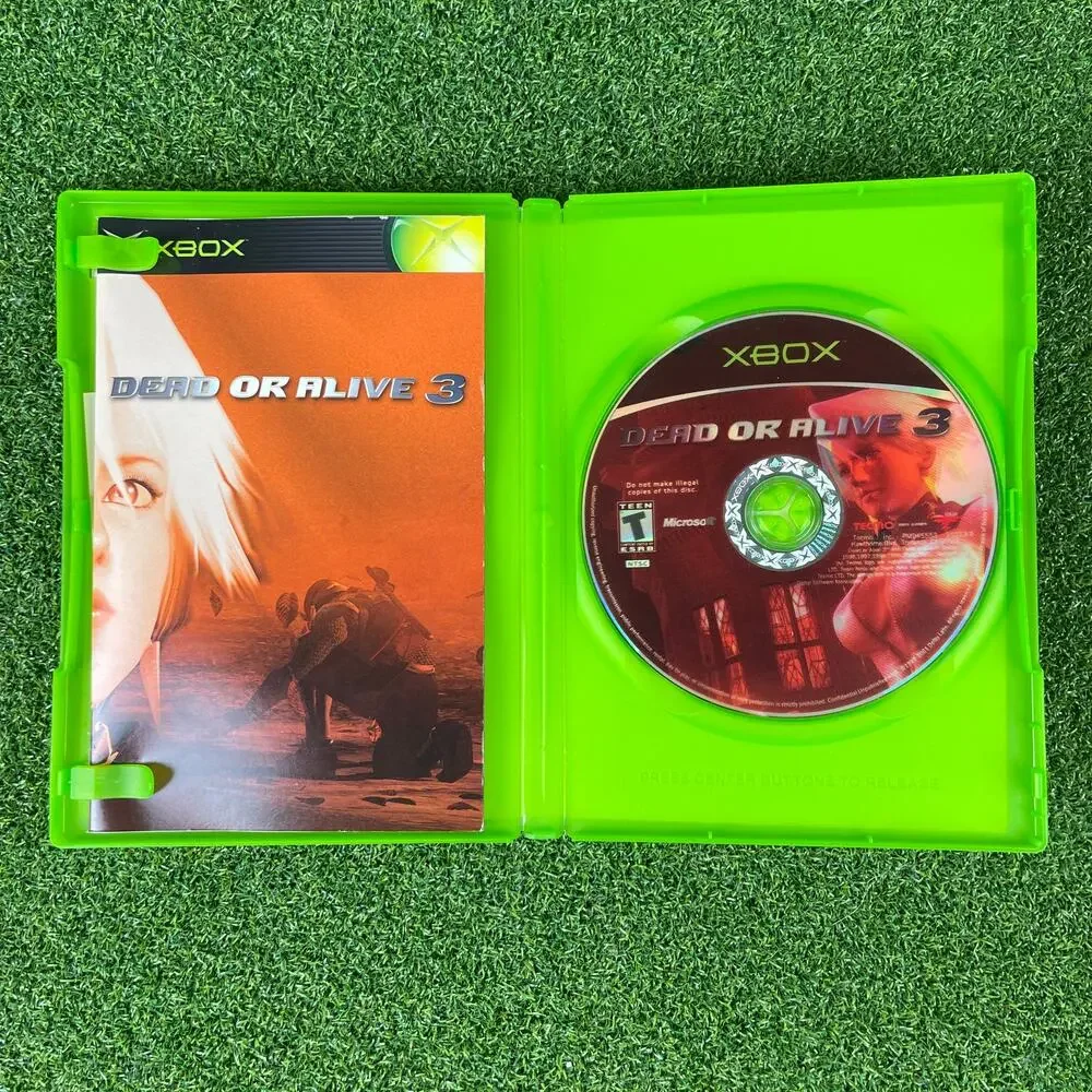 Dead or Alive 3 Microsoft Xbox 2001 Tested & Working